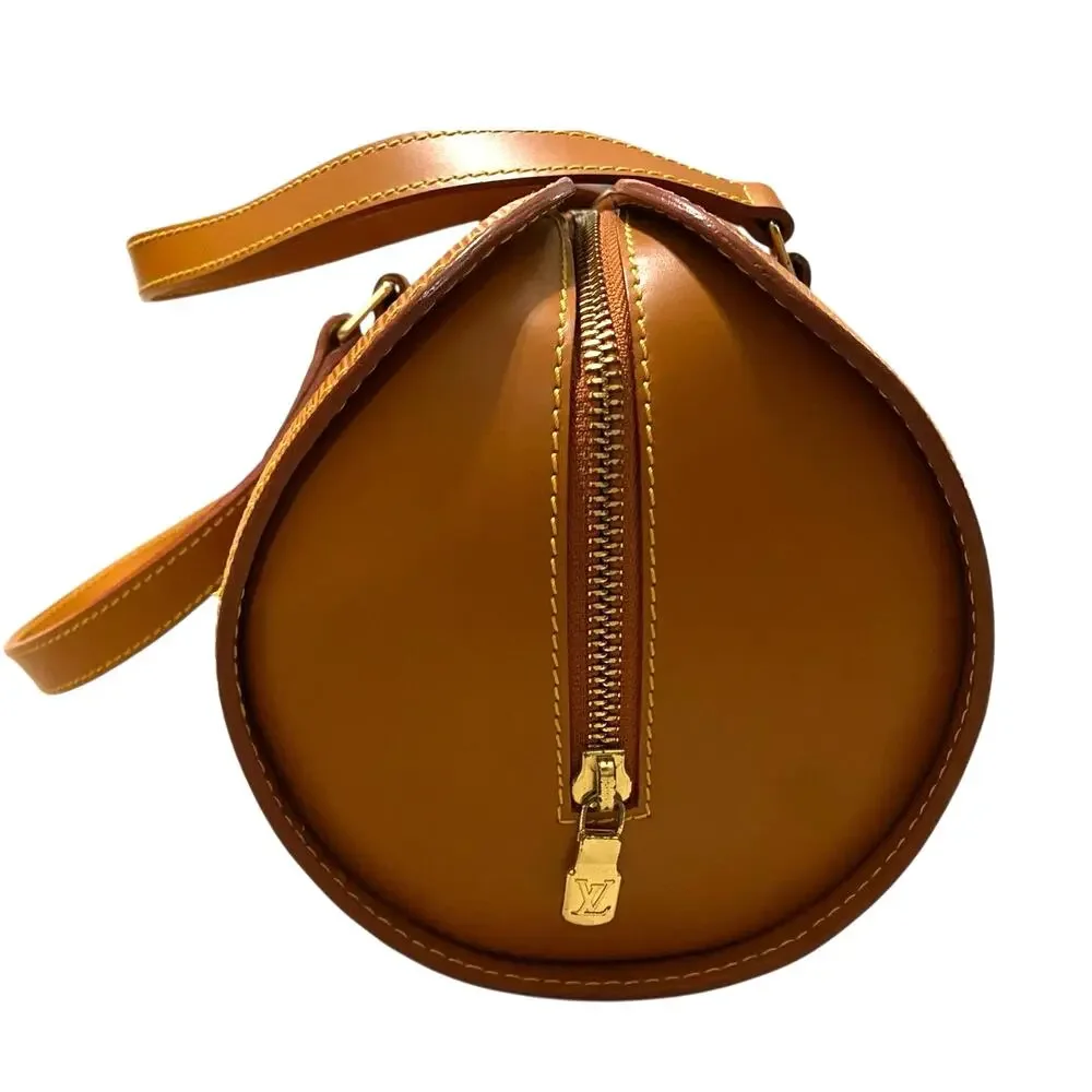 Louis Vuitton Epi Leather Soufflot Bag Cipango Golden Brown Barrel Bag Vintage